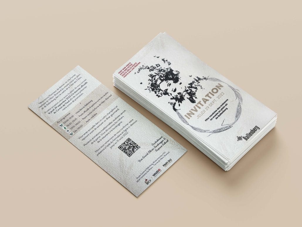 Invitation officielle à la Fête des Fêtes de Ballenberg par Swiss Creative