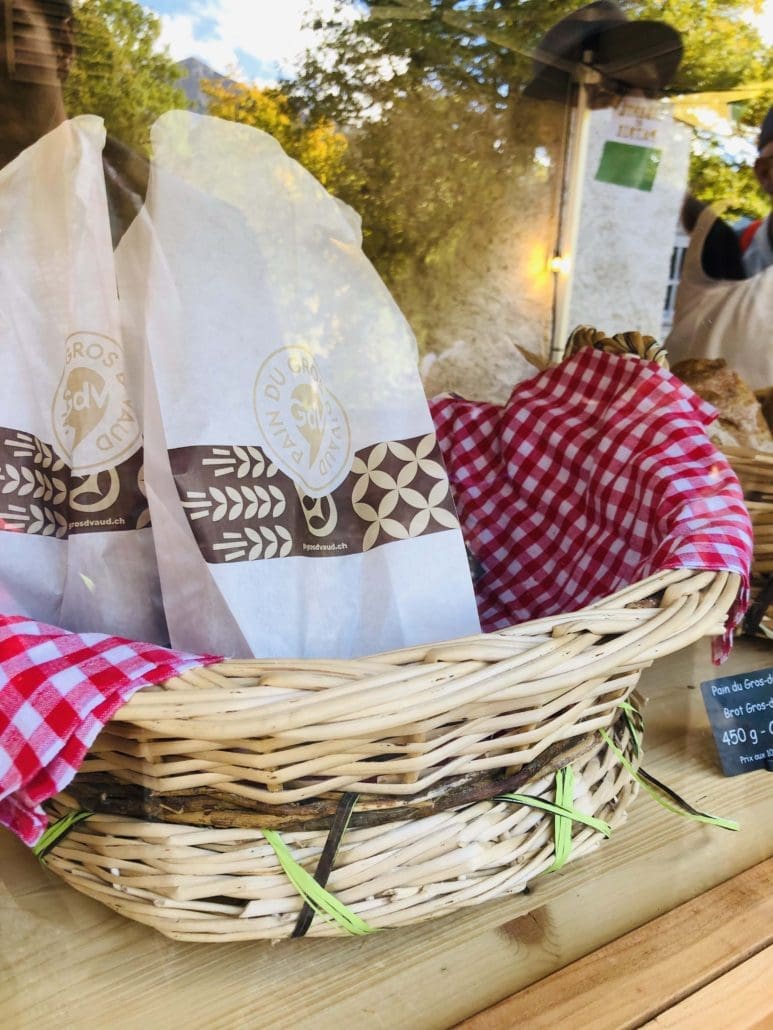 Sachet de pain du Gros-de-Vaud présenté à la Fête des Fêtes de Ballenberg