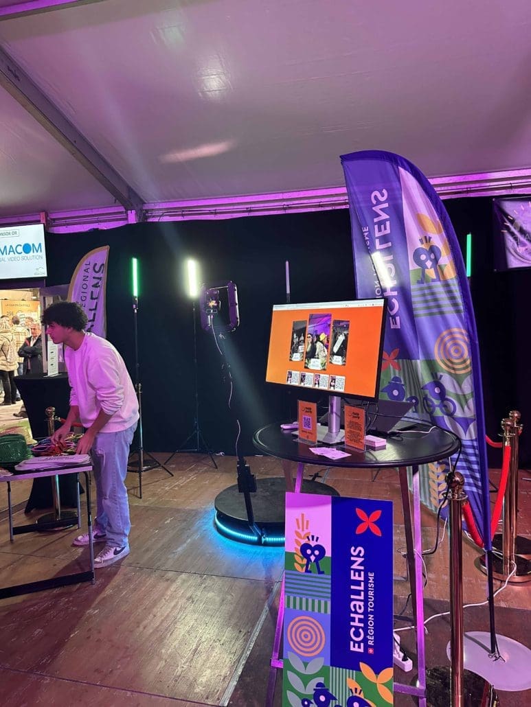 Videobooth installé par Swiss Creative au Comptoir d’Echallens