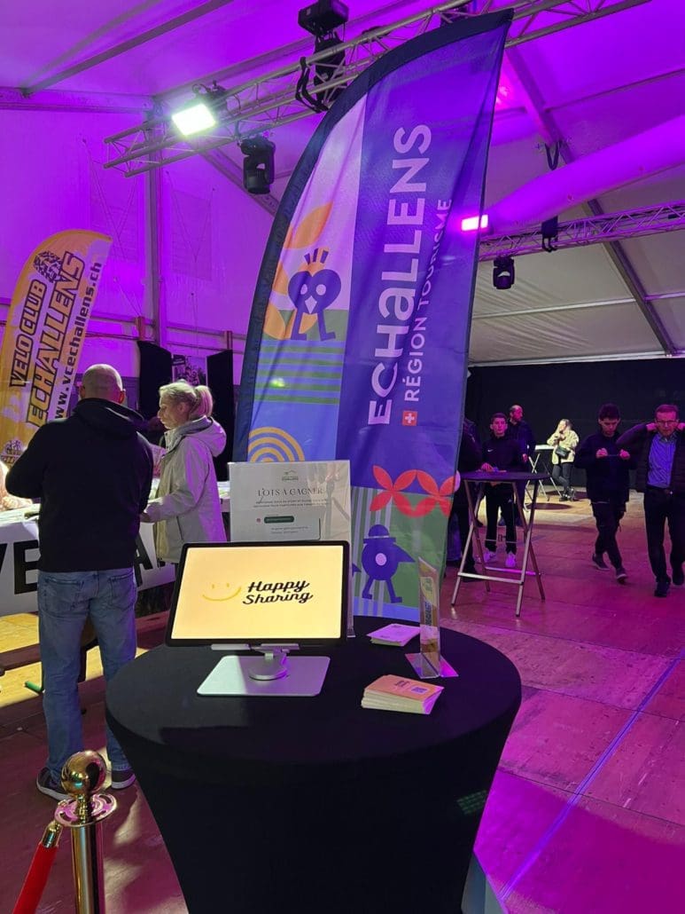 Videobooth installé par Swiss Creative au Comptoir d’Echallens