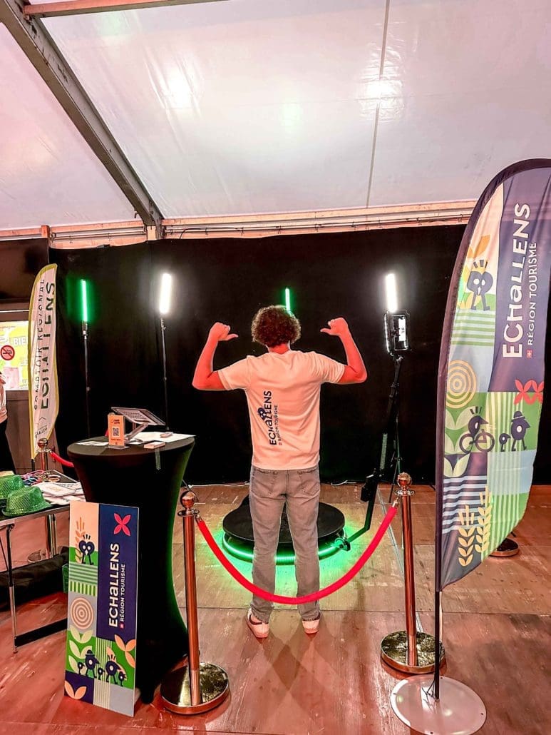Videobooth installé par Swiss Creative au Comptoir d’Echallens