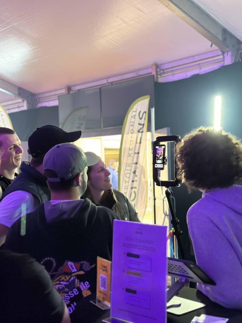 Videobooth installé par Swiss Creative au Comptoir d’Echallens