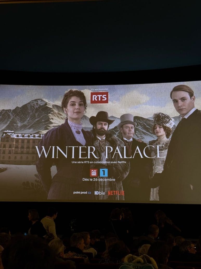 Affiche promotionnelle de la série Winter Palace pour la RTS